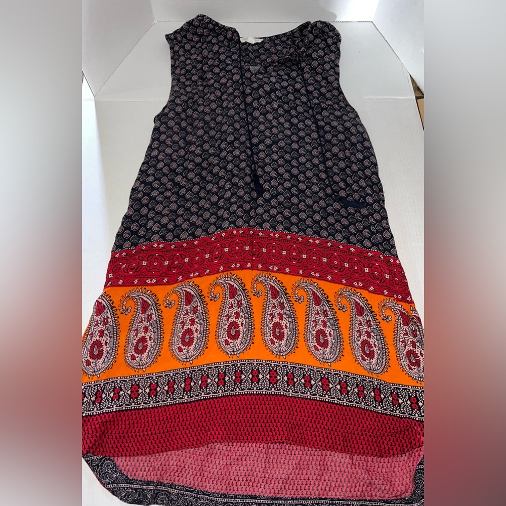 Beach Lunch lounge Brand Paisley print Women's Dress Size Large Coverup